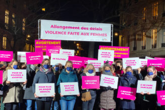 Manifestation d’Alliance Vita contre la proposition de loi sur l’avortement