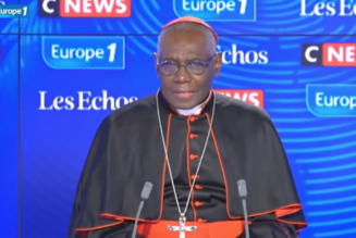 Cardinal Sarah : “L’Europe, la France, son socle religieux fondateur c’est le christianisme.”