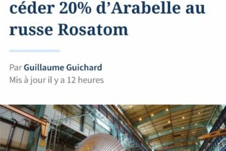 L’Etat français envisage de céder 20% de GEAST, fabricant de la turbine Arabelle, au géant russe du nucléaire