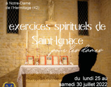 25-30 juillet : Exercices de Saint-Ignace pour les dames