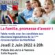 « La famille, promesse d’avenir » – Echange avec les candidats aux élections législatives – 1ère Circonscription du Morbihan
