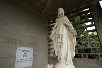 Toulouse : des tags sur l’église, la statue de la Vierge et le monument aux morts