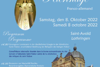 Pélerinage traditionnel marial de Saint-Avold (FSSP) – 8 octobre