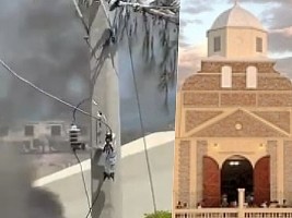 Tentative d’incendie de la cathédrale de Port-au-Prince