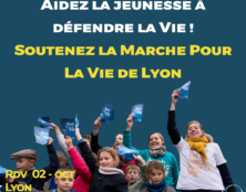 Mobilisation pour la Marche pour la vie à Lyon