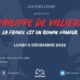 5 décembre : Conférence de Philippe de Villiers à Versailles