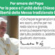 Campagne publicitaire près du Vatican pour la promotion de la messe traditionnelle